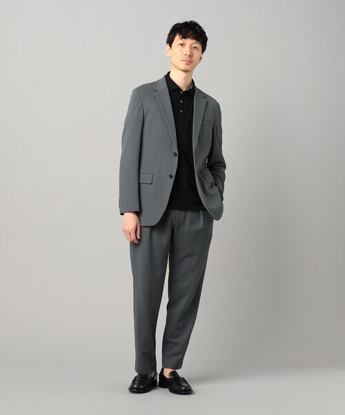 COMME CA MEN（コムサメン）の「【セットアップ対応】泉州編み和紙カノコ インタックパンツ（スラックス・メンズ・ブラック/チャコールグレー・L/S/M）」の18枚目の写真