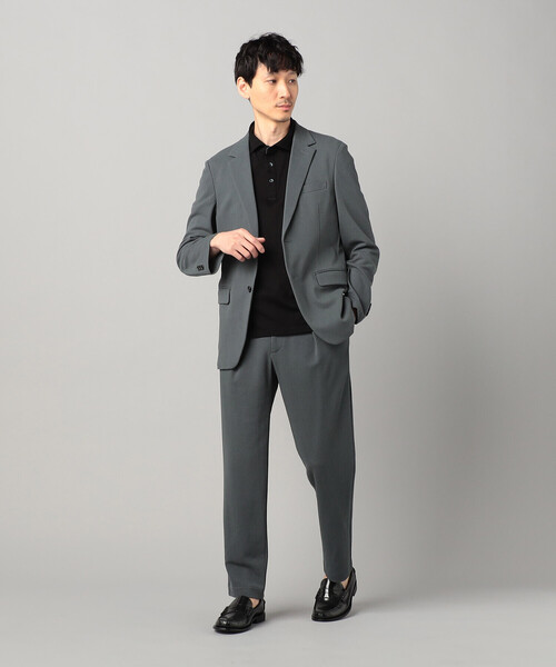 COMME CA MEN（コムサメン）の「【セットアップ対応】泉州編み和紙カノコ インタックパンツ（スラックス・メンズ・ブラック/チャコールグレー・L/S/M）」の19枚目の写真