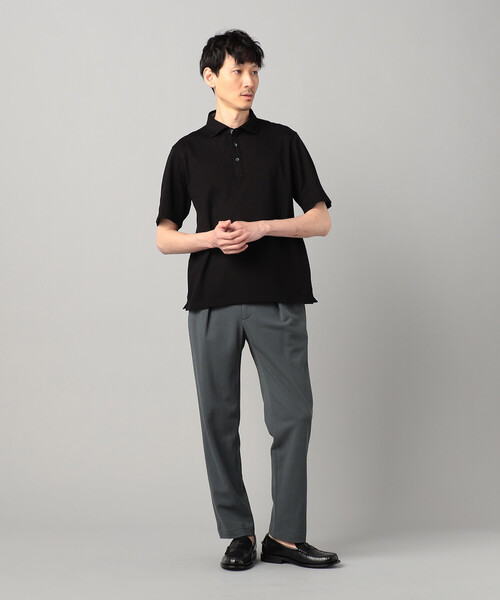 COMME CA MEN（コムサメン）の「【セットアップ対応】泉州編み和紙カノコ インタックパンツ（スラックス・メンズ・ブラック/チャコールグレー・L/S/M）」の20枚目の写真