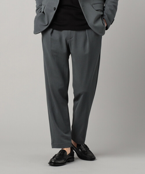 COMME CA MEN（コムサメン）の「【セットアップ対応】泉州編み和紙カノコ インタックパンツ（スラックス・メンズ・ブラック/チャコールグレー・L/S/M）」の21枚目の写真