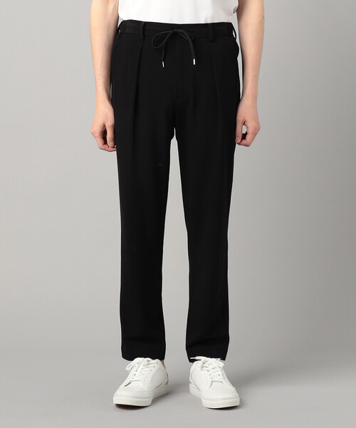 COMME CA MEN（コムサメン）の「【セットアップ対応】泉州編み和紙カノコ インタックパンツ（スラックス・メンズ・ブラック/チャコールグレー・L/S/M）」の5枚目の写真