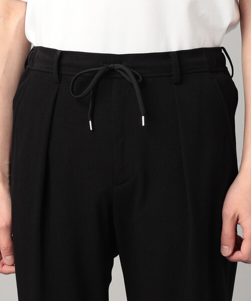 COMME CA MEN（コムサメン）の「【セットアップ対応】泉州編み和紙カノコ インタックパンツ（スラックス・メンズ・ブラック/チャコールグレー・L/S/M）」の8枚目の写真