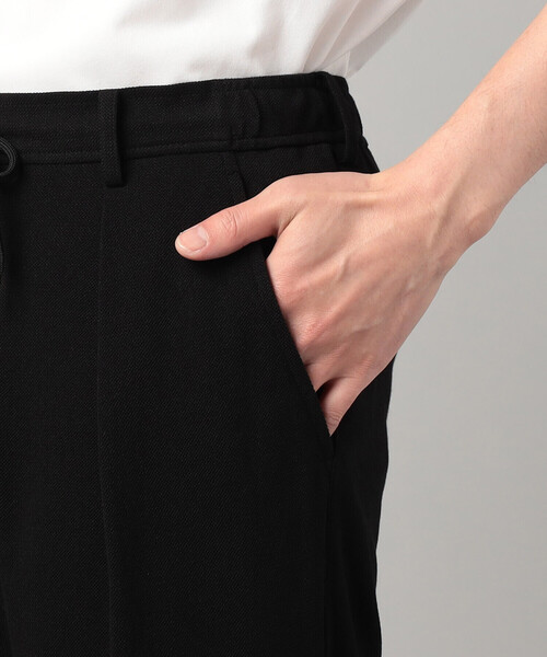 COMME CA MEN（コムサメン）の「【セットアップ対応】泉州編み和紙カノコ インタックパンツ（スラックス・メンズ・ブラック/チャコールグレー・L/S/M）」の10枚目の写真
