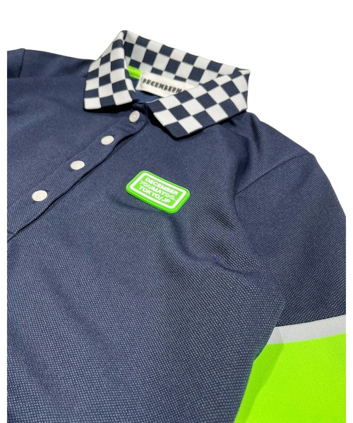 DECEMBERMAY(ディセンバーメイ)の「Checkered polo(ポロシャツ・レディース・ネイビー/ブラック/ホワイト・MEDIUM/SMALL)」の16枚目の写真