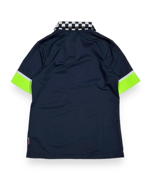 DECEMBERMAY(ディセンバーメイ)の「Checkered polo(ポロシャツ・レディース・ネイビー/ブラック/ホワイト・MEDIUM/SMALL)」の17枚目の写真