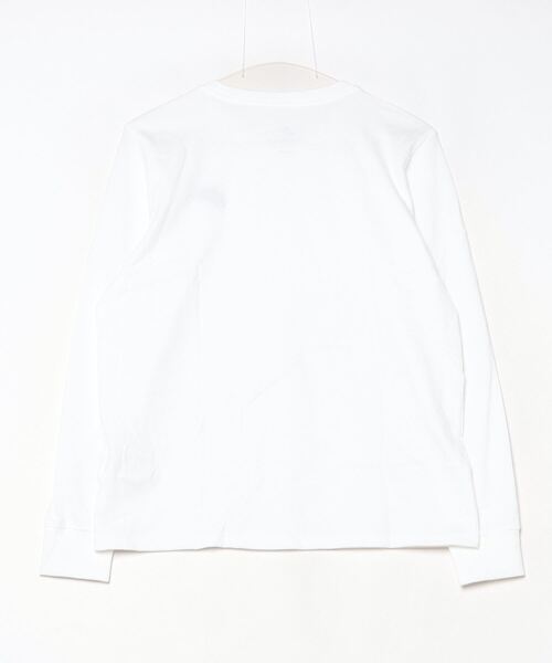 NIKE（ナイキ）の「NIKE/ナイキ W NSW CLUB LS TEE/クラブ ロングスリーブ Tシャツ（Tシャツ/カットソー・レディース・ホワイト/ブラック・S/M/L/XL）」の3枚目の写真