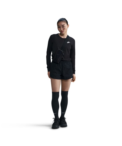 NIKE（ナイキ）の「NIKE/ナイキ W NSW CLUB LS TEE/クラブ ロングスリーブ Tシャツ（Tシャツ/カットソー・レディース・ホワイト/ブラック・S/M/L/XL）」の5枚目の写真