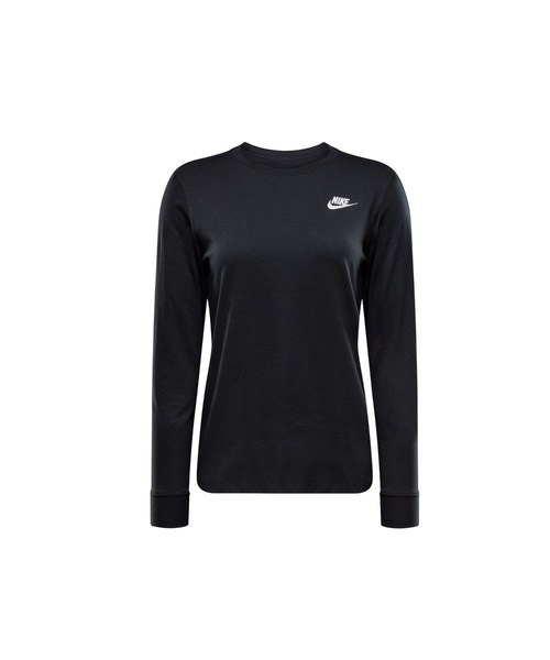 NIKE（ナイキ）の「NIKE/ナイキ W NSW CLUB LS TEE/クラブ ロングスリーブ Tシャツ（Tシャツ/カットソー・レディース・ホワイト/ブラック・S/M/L/XL）」の7枚目の写真
