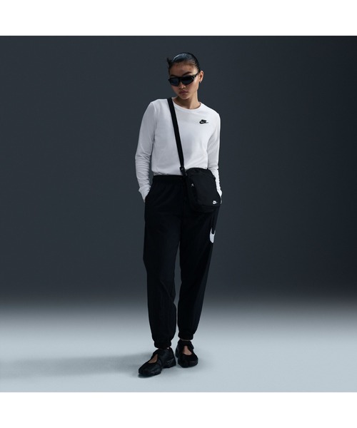 NIKE（ナイキ）の「NIKE/ナイキ W NSW CLUB LS TEE/クラブ ロングスリーブ Tシャツ（Tシャツ/カットソー・レディース・ホワイト/ブラック・S/M/L/XL）」の11枚目の写真