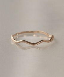 NOIR DE POUPEE（ノワールドプーペ）の「K10 layer ring 波ミル（リング）」