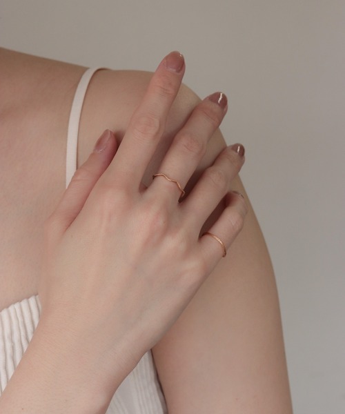 K10 layer ring 波ミル（リング）｜NOIR DE POUPEE（ノワールドプーペ