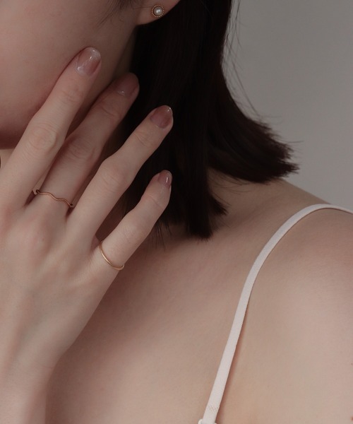 K10 layer ring 波ミル（リング）｜NOIR DE POUPEE（ノワールド