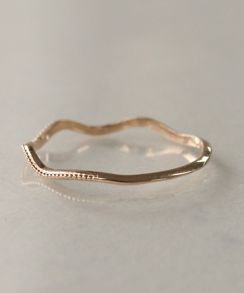 K10 layer ring 波ミル（リング）｜NOIR DE POUPEE（ノワールドプーペ