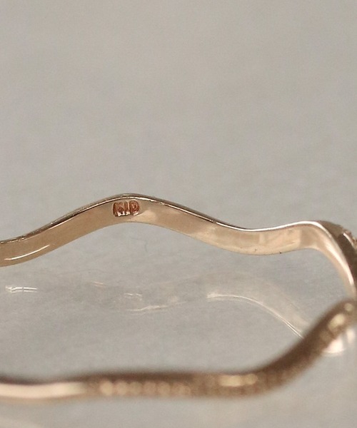 K10 layer ring 波ミル（リング）｜NOIR DE POUPEE（ノワールドプーペ