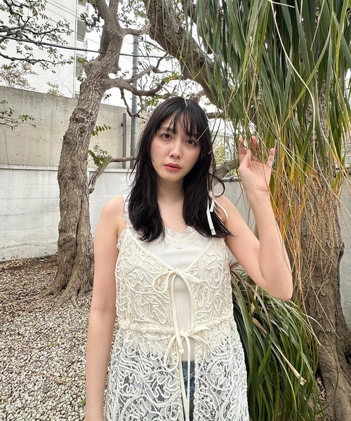 AS KNOW AS plus(アズノゥアズプラス)の「●アソートデザイン リボンキャミワンピース(ワンピース・レディース・ホワイト×ブラック/アイボリー系/ブラック系/ネイビー系/ブルー系・FREE)」の13枚目の写真