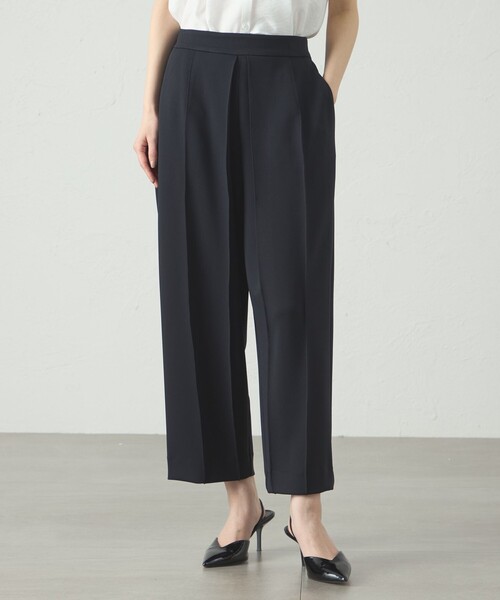 CAST:(キャストコロン)の「【接触冷感/UV効果/セットアップ対応】デザインタックジャージパンツ(その他パンツ・レディース・オフホワイト/ネイビー/ブラック・M/S)」の3枚目の写真