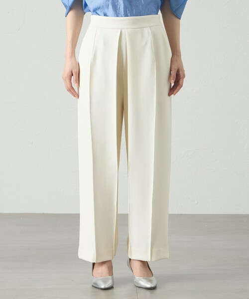 CAST:(キャストコロン)の「【接触冷感/UV効果/セットアップ対応】デザインタックジャージパンツ(その他パンツ・レディース・オフホワイト/ネイビー/ブラック・M/S)」の11枚目の写真