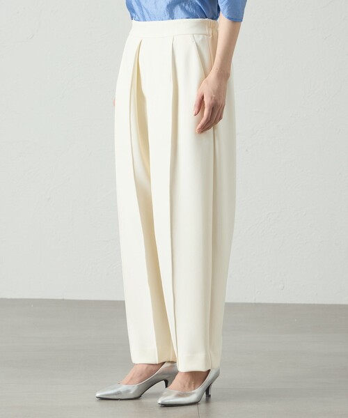 CAST:(キャストコロン)の「【接触冷感/UV効果/セットアップ対応】デザインタックジャージパンツ(その他パンツ・レディース・オフホワイト/ネイビー/ブラック・M/S)」の12枚目の写真