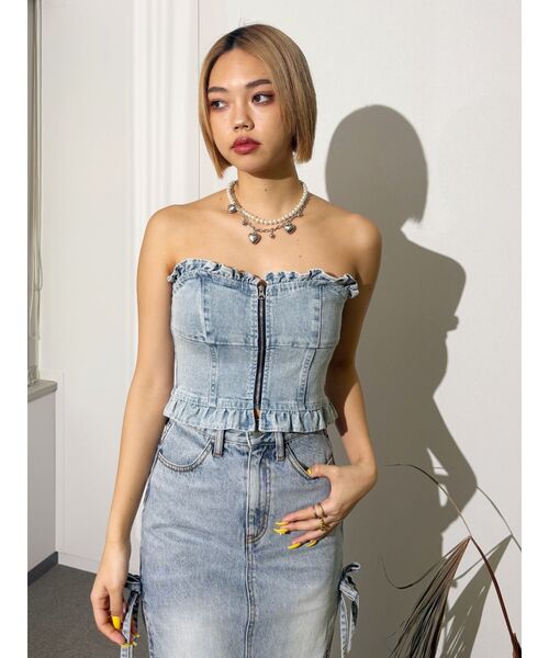 EVRIS（エヴリス）の「SHELL HEART 2連ネックレス（ネックレス・レディース・シルバー/ゴールド・FREE）」の4枚目の写真