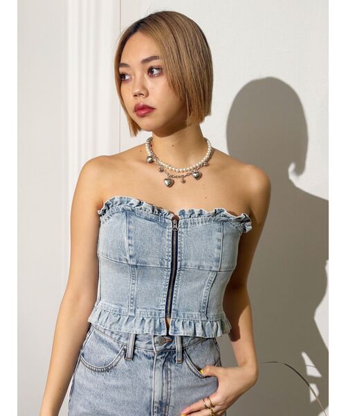 EVRIS（エヴリス）の「SHELL HEART 2連ネックレス（ネックレス・レディース・シルバー/ゴールド・FREE）」の5枚目の写真