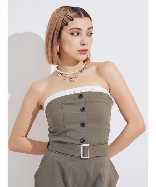 EVRIS（エヴリス）の「SHELL HEART 2連ネックレス（ネックレス・レディース・シルバー/ゴールド・FREE）」の8枚目の写真