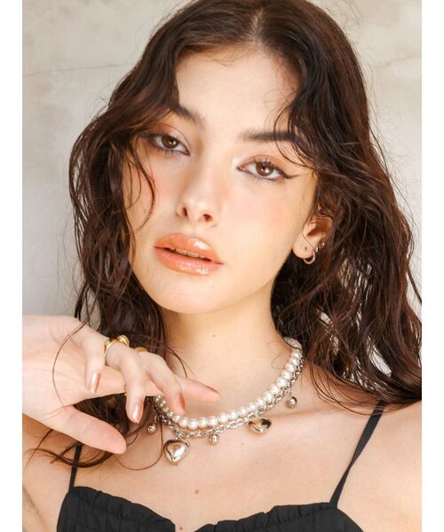 EVRIS（エヴリス）の「SHELL HEART 2連ネックレス（ネックレス・レディース・シルバー/ゴールド・FREE）」の10枚目の写真