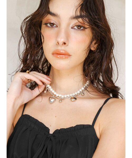 EVRIS（エヴリス）の「SHELL HEART 2連ネックレス（ネックレス・レディース・シルバー/ゴールド・FREE）」の11枚目の写真