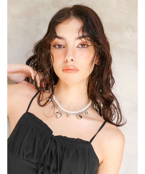 EVRIS（エヴリス）の「SHELL HEART 2連ネックレス（ネックレス・レディース・シルバー/ゴールド・FREE）」の13枚目の写真