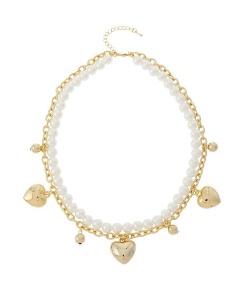 EVRIS（エヴリス）の「SHELL HEART 2連ネックレス（ネックレス・レディース・シルバー/ゴールド・FREE）」の19枚目の写真