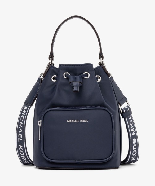 MICHAEL KORS 青 レザー バケットバッグ セール】KHAI ナイロン バケット バッグ スモール（ショルダー