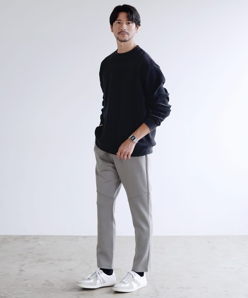 SPU(スプ)の「【セットアップ対応】防シワ・抗ピリング・ウォッシャブル ハイポンチイージーテックパンツ(その他パンツ・メンズ・ネイビー/ブラック/グレー/チャコール/杢グレー/グレー系・M/S/XL/L)」の7枚目の写真