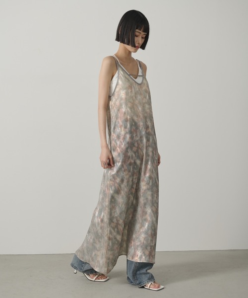 AIC.（エーアイシー）の「ラメプリントムラ染めロングワンピース（ワンピース・レディース・キナリ/ブルー・FREE）」の7枚目の写真