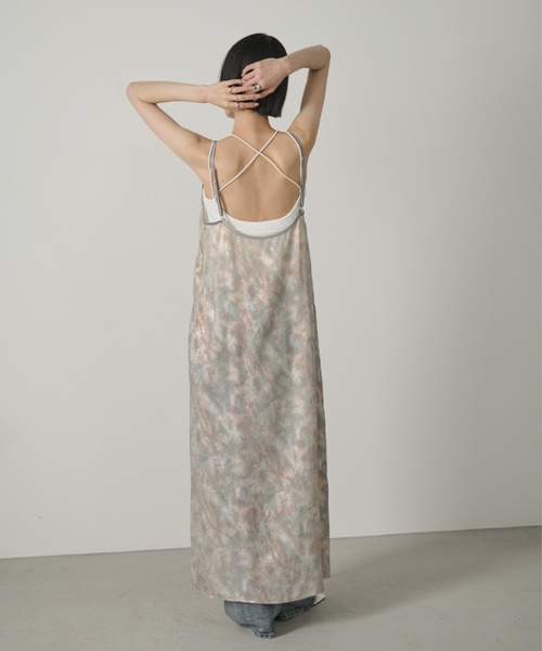 AIC.（エーアイシー）の「ラメプリントムラ染めロングワンピース（ワンピース・レディース・キナリ/ブルー・FREE）」の10枚目の写真