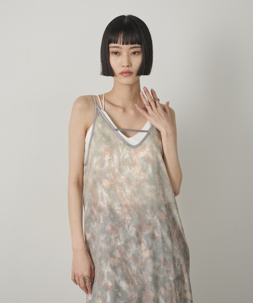 AIC.（エーアイシー）の「ラメプリントムラ染めロングワンピース（ワンピース・レディース・キナリ/ブルー・FREE）」の13枚目の写真