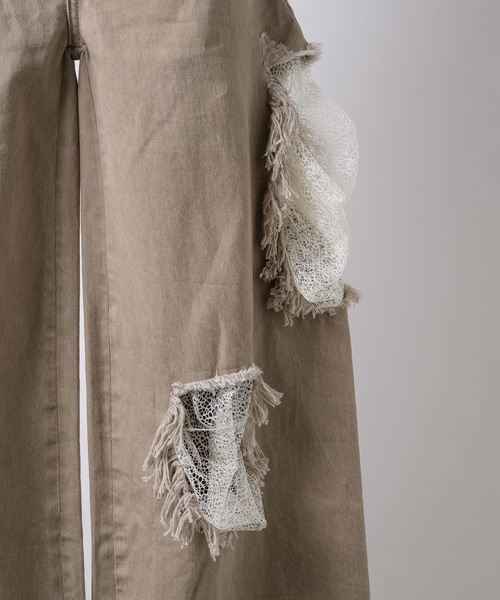 HIDDEN LACE CLASH DENIM / レースクラッシュデニム（デニム