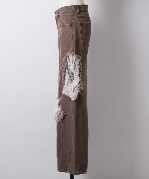 HIDDEN LACE CLASH DENIM / レースクラッシュデニム（デニム