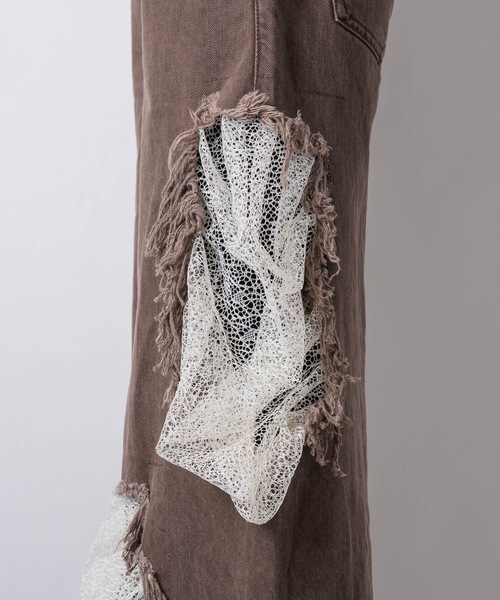 HIDDEN LACE CLASH DENIM / レースクラッシュデニム（デニム