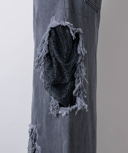 HIDDEN LACE CLASH DENIM / レースクラッシュデニム（デニム