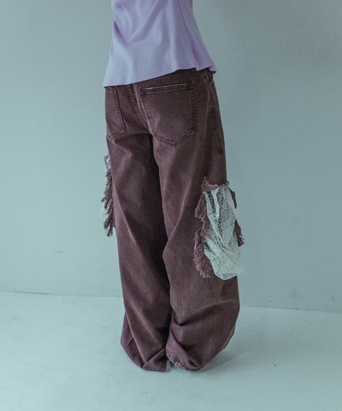 HIDDEN LACE CLASH DENIM / レースクラッシュデニム（デニム