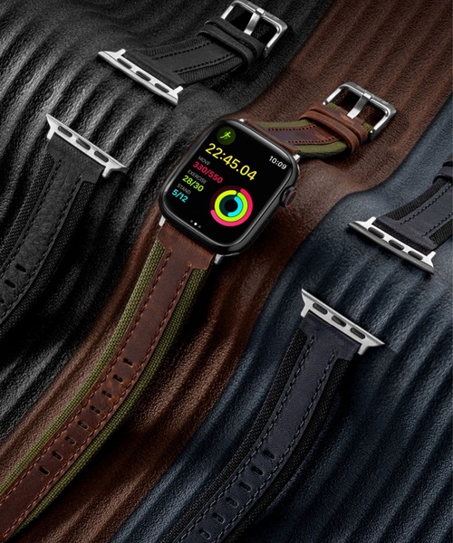 Timberland(ティンバーランド)の「「Timberland/ティンバーランド」Apple Watch Band/アップルウォッチ バンド ベインブリッジ /2サイズ展開【38 mm / 40 mm / 41mm】【42 mm / 44 mm / 45mm】(デジタル腕時計・メンズ・ブラウン系/ブラック/ネイビー・L/S)」の4枚目の写真