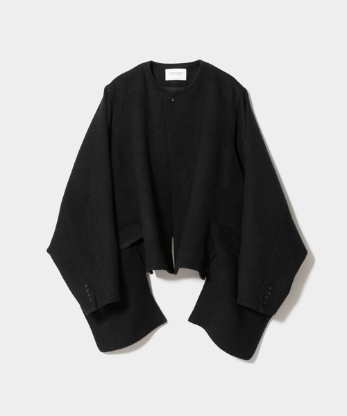beautiful people(ビューティフルピープル)の「double-end lightpile double cloth JKcoat(その他アウター・レディース・ブラック/ブルーグレー・36/38/40)」の4枚目の写真