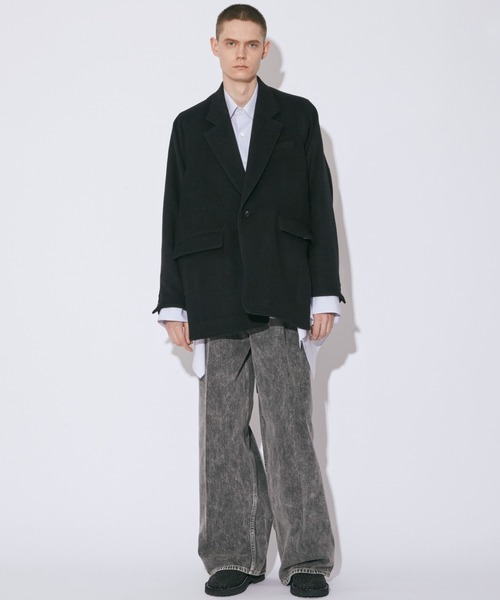 beautiful people(ビューティフルピープル)の「double-end lightpile double cloth JKcoat(その他アウター・レディース・ブラック/ブルーグレー・36/38/40)」の5枚目の写真