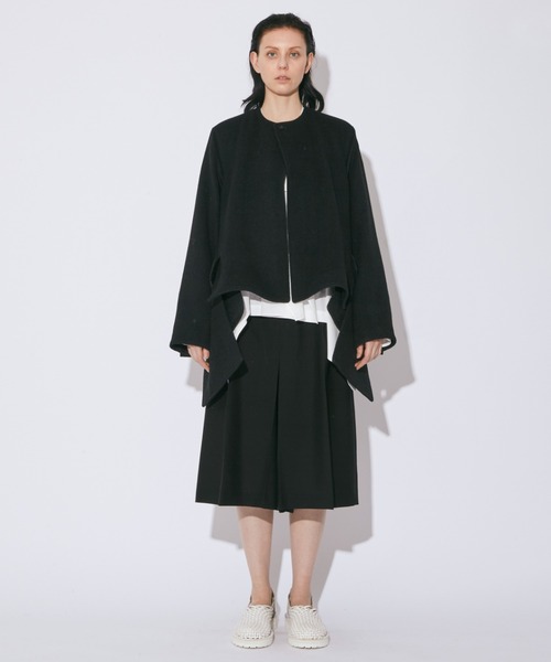 beautiful people(ビューティフルピープル)の「double-end lightpile double cloth JKcoat(その他アウター・レディース・ブラック/ブルーグレー・36/38/40)」の7枚目の写真