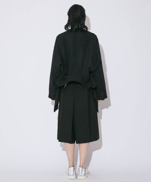 beautiful people(ビューティフルピープル)の「double-end lightpile double cloth JKcoat(その他アウター・レディース・ブラック/ブルーグレー・36/38/40)」の9枚目の写真