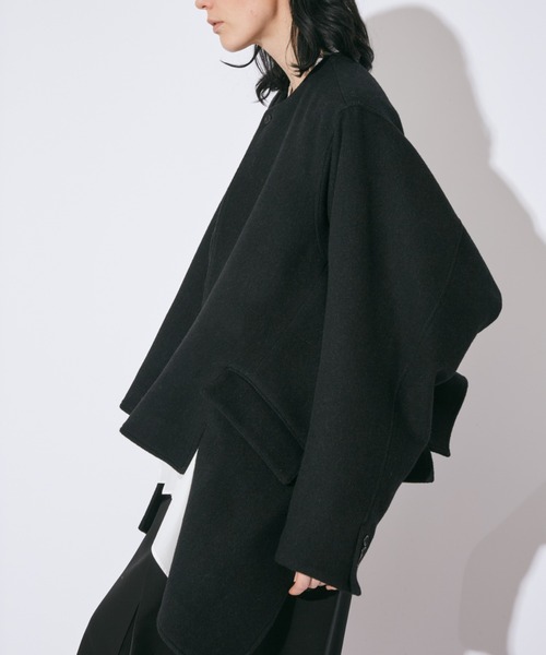 beautiful people(ビューティフルピープル)の「double-end lightpile double cloth JKcoat(その他アウター・レディース・ブラック/ブルーグレー・36/38/40)」の13枚目の写真