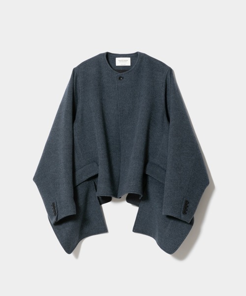 beautiful people(ビューティフルピープル)の「double-end lightpile double cloth JKcoat(その他アウター・レディース・ブラック/ブルーグレー・36/38/40)」の14枚目の写真