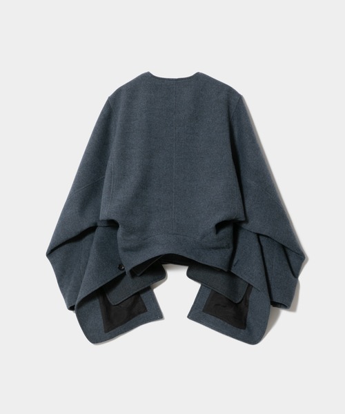 beautiful people(ビューティフルピープル)の「double-end lightpile double cloth JKcoat(その他アウター・レディース・ブラック/ブルーグレー・36/38/40)」の15枚目の写真