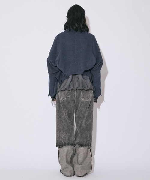 beautiful people(ビューティフルピープル)の「double-end lightpile double cloth JKcoat(その他アウター・レディース・ブラック/ブルーグレー・36/38/40)」の18枚目の写真