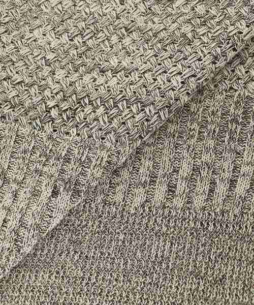 le.coeur blanc（ルクールブラン）の「柄編みミックスデザインニットベスト（ベスト・レディース・ブラック系その他/ベージュ系その他2・38）」の4枚目の写真