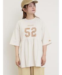 Samansa Mos2 | 【KELTY×Samansa Mo2】ギャザーチュニックTシャツ(Tシャツ/カットソー)